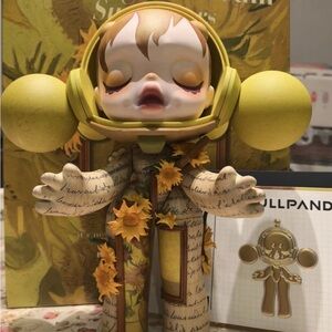 POP MART SKULLPANDA Van Gogh Museum  Sunflowers🌻400% 💯Authentic & Brand New✅